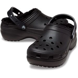 Crocs platform fur lined